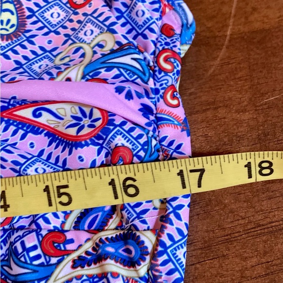 🏝️Multicolored One Piece Swim Dress🏝️ NIP - Picture 10 of 10